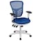 Flash Furniture Office Chair, Mesh, Blue Mesh/White Frame HL-0001-WH-BLUE-GG - alternate 6